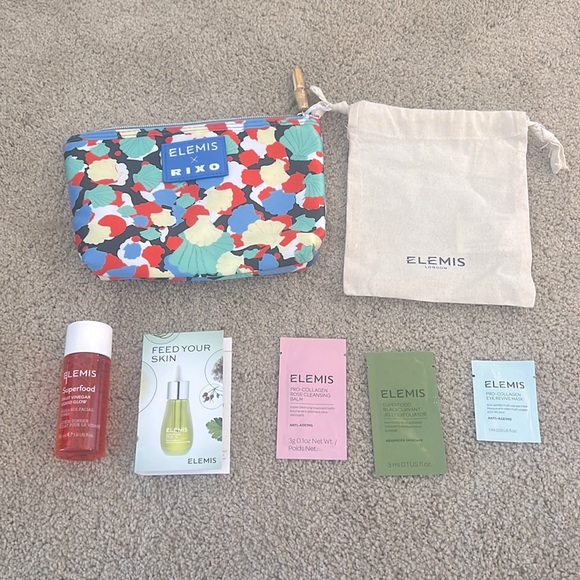 5 ELEMIS samples and two cosmetic bags! - Picture 1 of 8